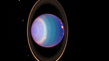 Image of Uranus taken by huble telescope