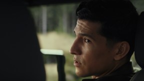 joaquin torres in the front of the car